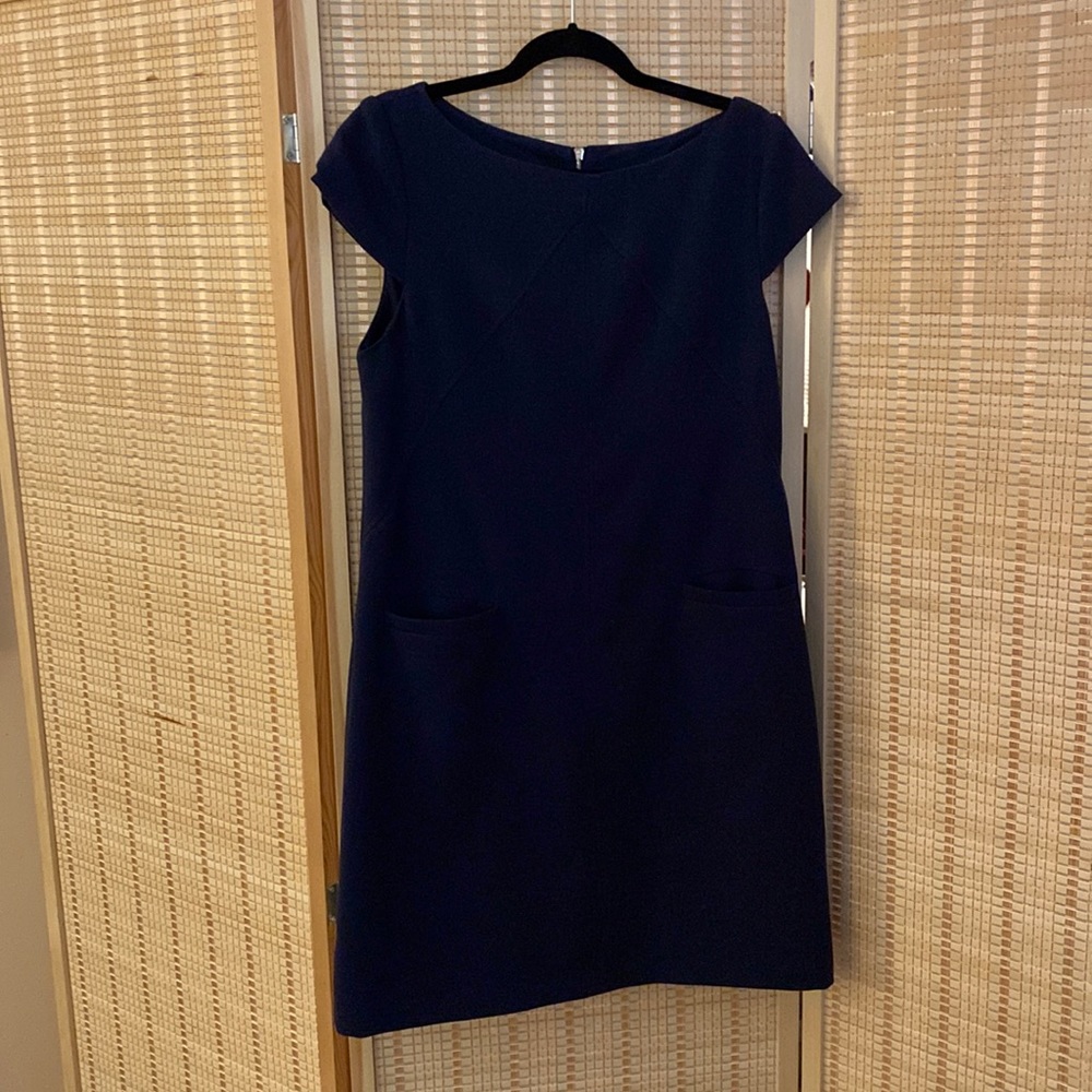Eliza J size 12 navy blue sheath dress